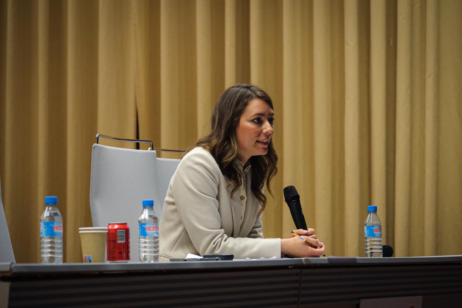 La presidenta de la Arandina, Virginia Martínez