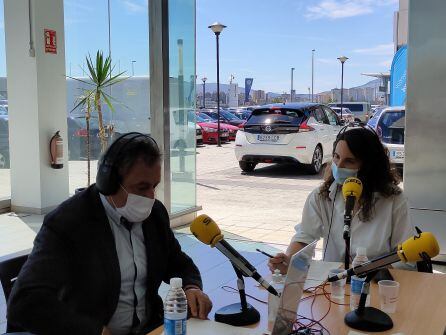 Imagen de la entrevista con el presidente del Grupo Mundomóvil, Carlos Sagüés.