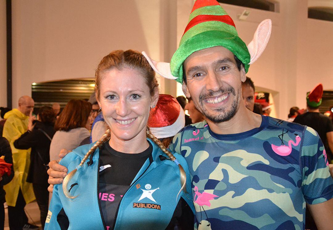 Cristina Roselló y Moha Rida, vencedores de la San Silvestre de Ondara 2019.