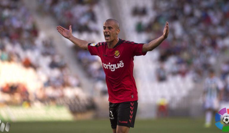 Sergio Tejera durant el partit contra el Còrdova.