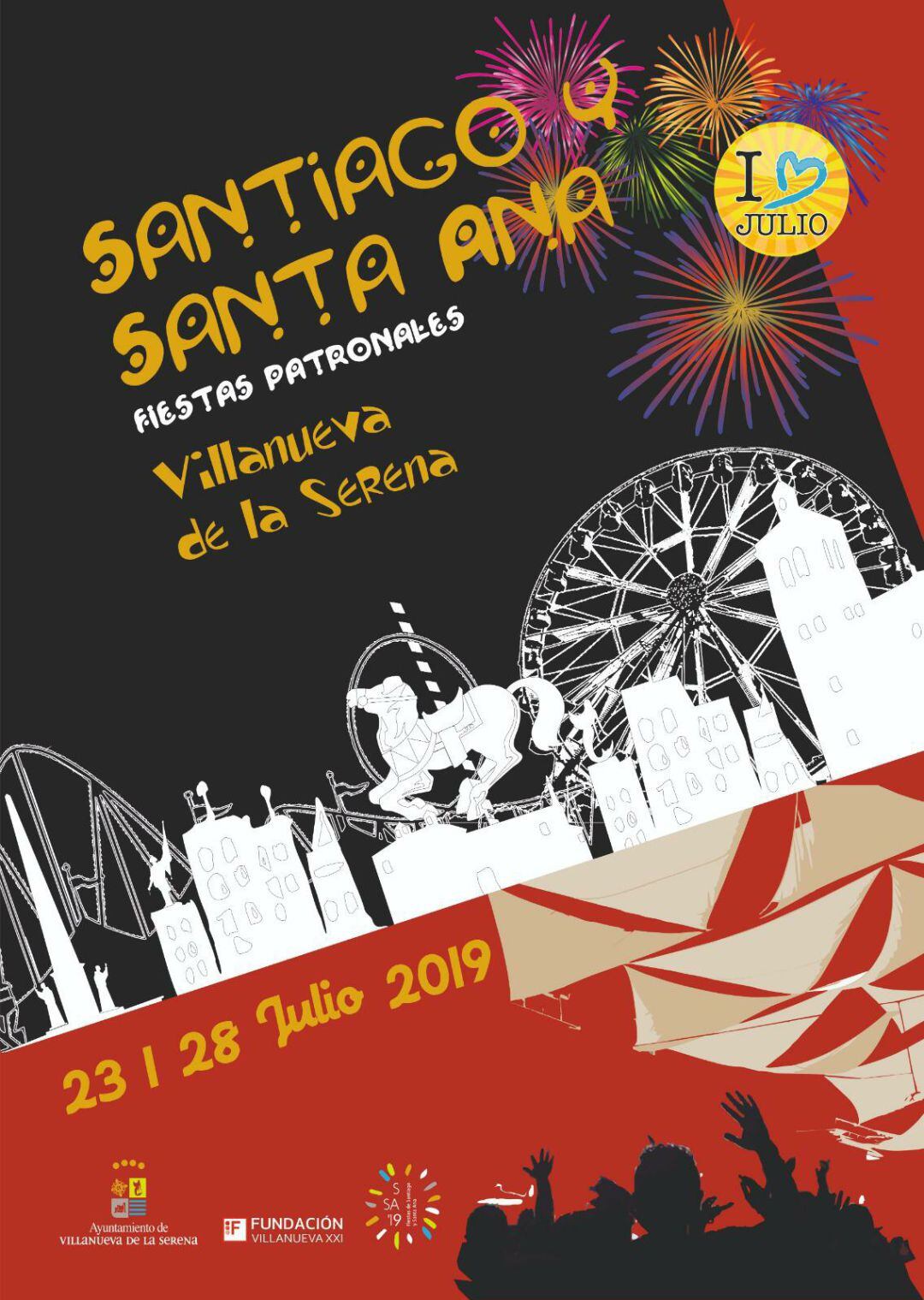 Cartel anunciador de las Fiestas de Santiago y Santa Ana