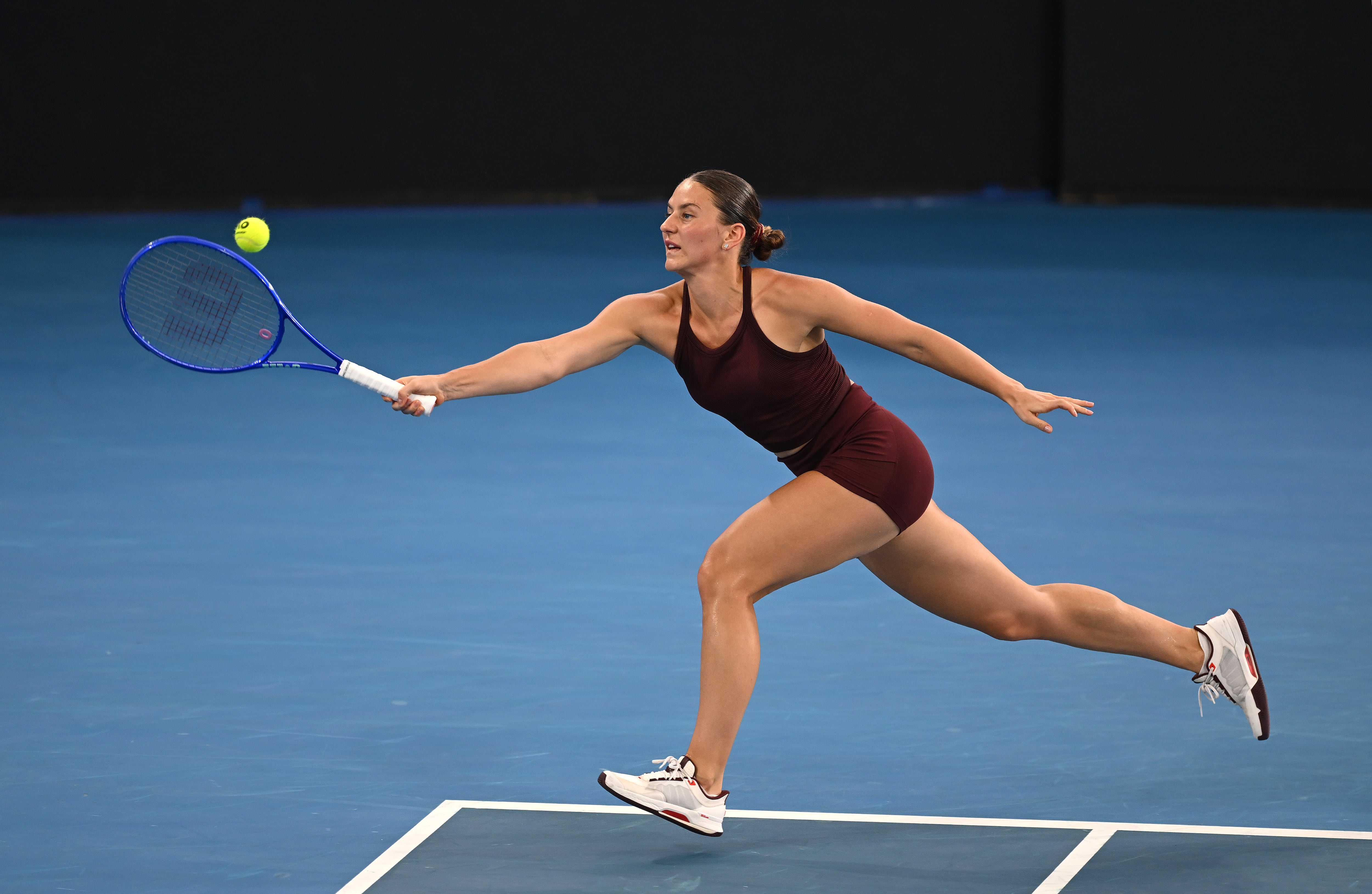 Marta Kostyuk en el Brisbane International tennis tournament