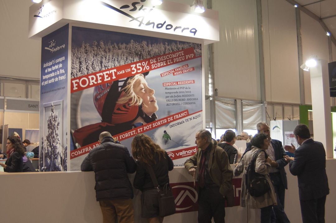 Stand de Vallnord a La Fira d'Andorra la Vella.