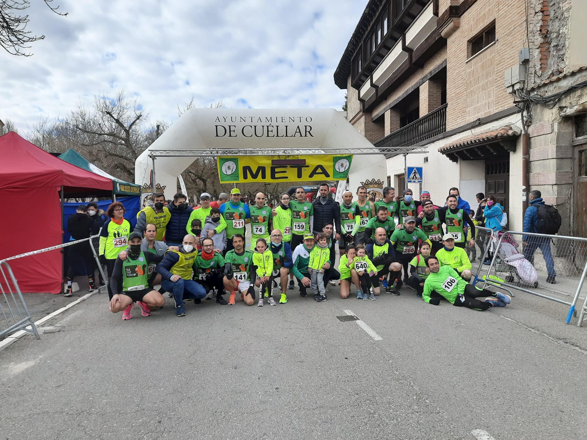 Miembros del Club Atletismo Cuéllar