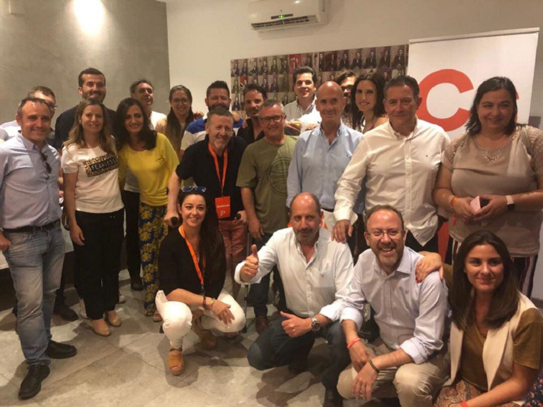 Candidatura de Ciudadanos en la noche electoral del 26 de mayo.