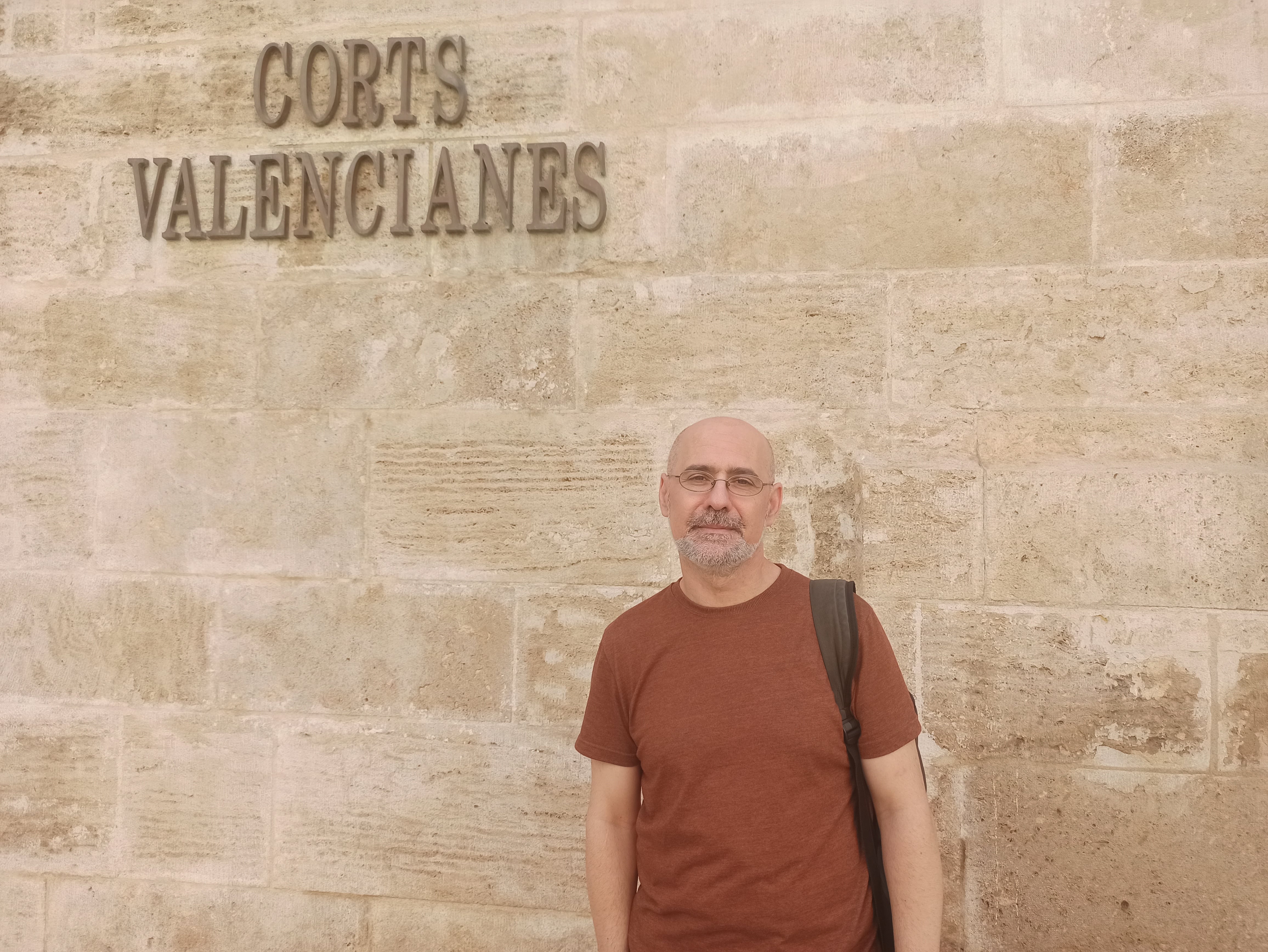 Rubén Pacheco, antes de comparecer en Les Corts