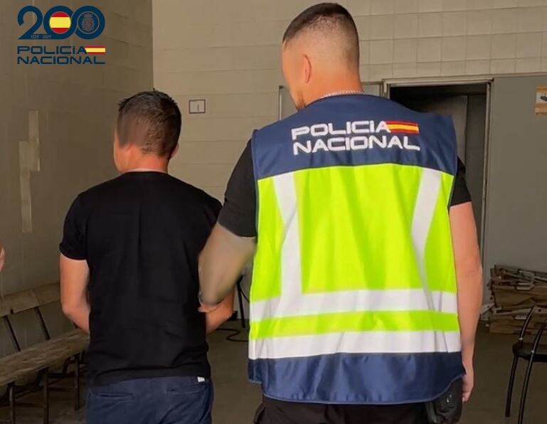 Imagen de uno de los detenidos