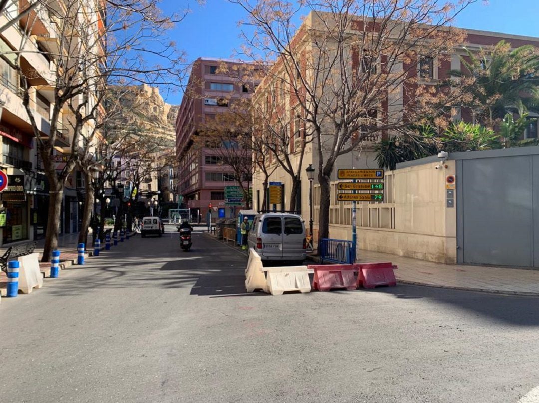 Inicio obras peatonalización del centro tradicional