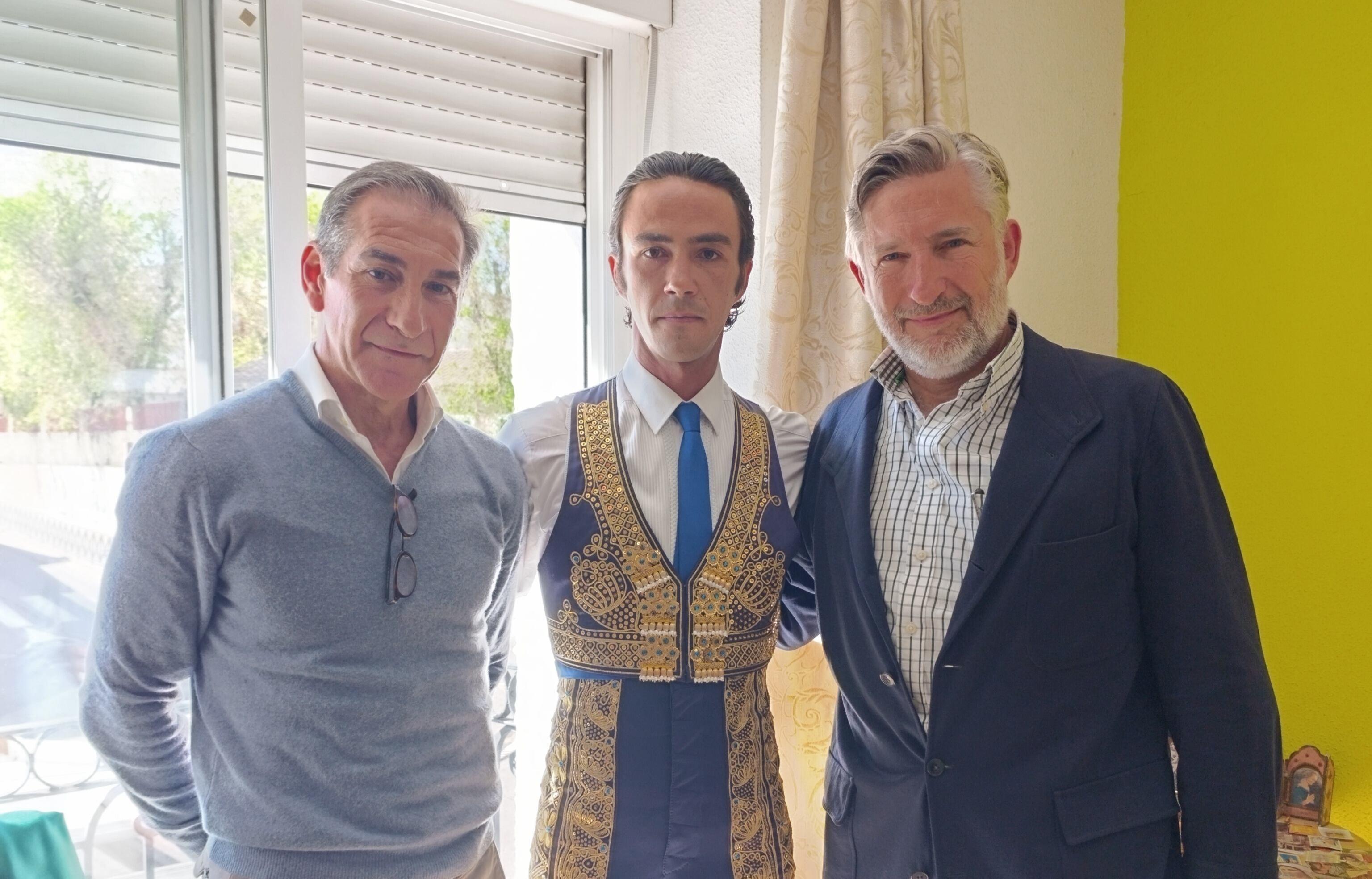 De izquierda a derecha, Niño de Leganés, José Ruiz Muñoz y Miguel Aranguren