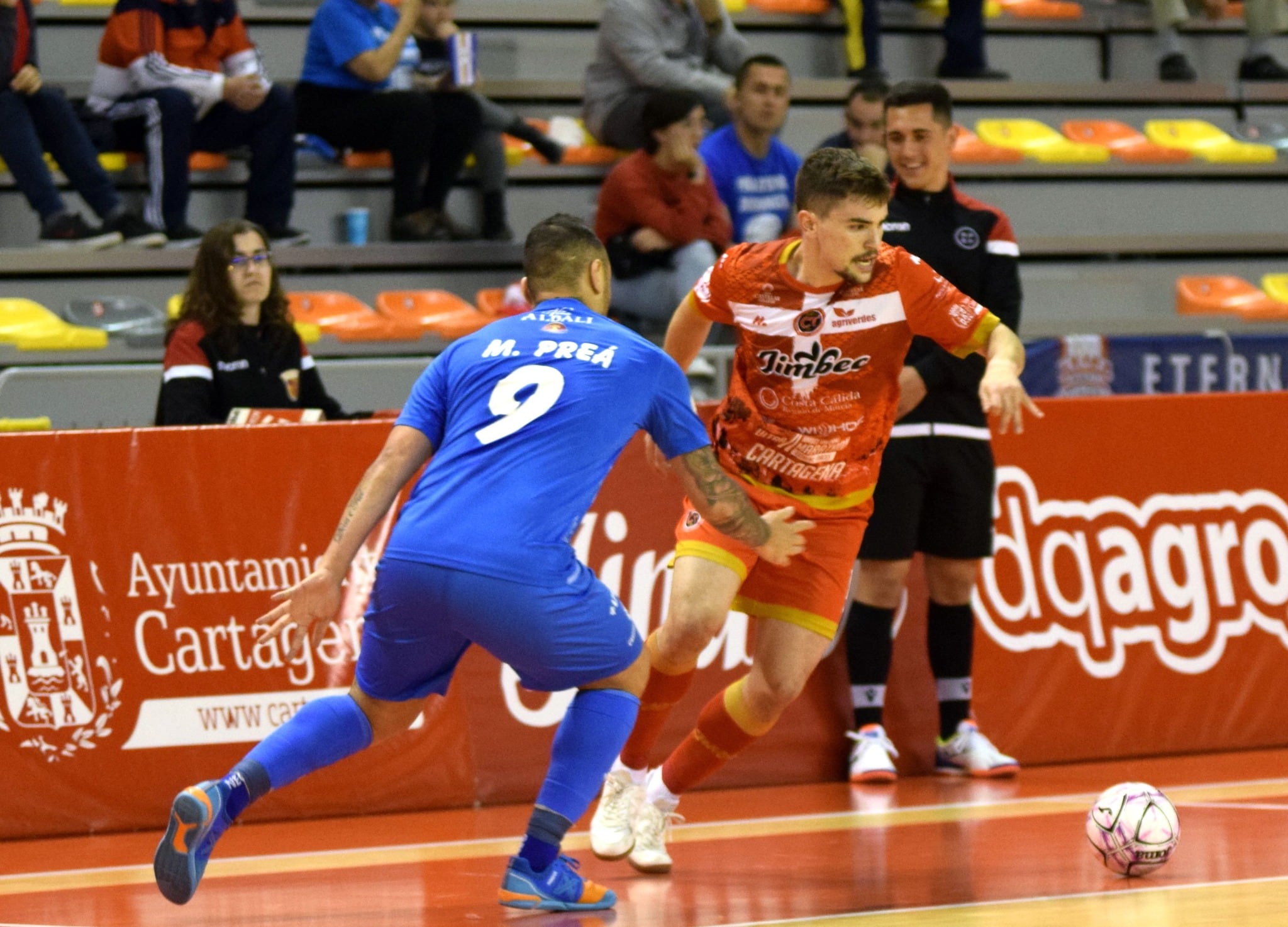 Mellado en el partido ante Viña Albali del pasado mes