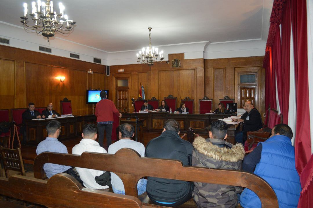 Imagen de la segunda jornada del jucio por el tiroteo en el CHUO