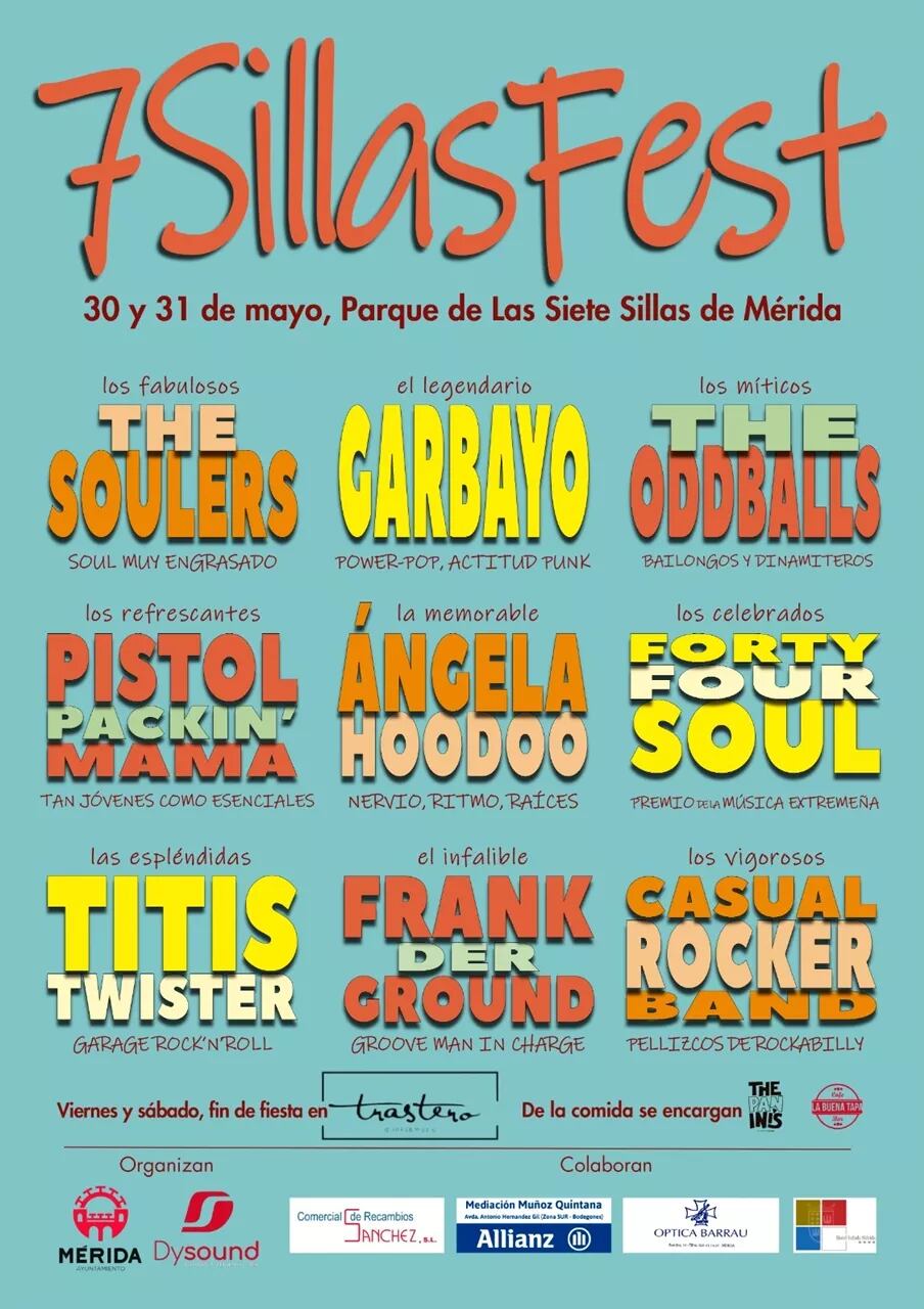 Cartel '7 Sillas Fest'