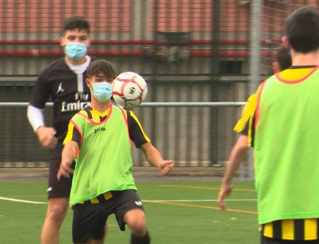 Entrenando con mascarilla