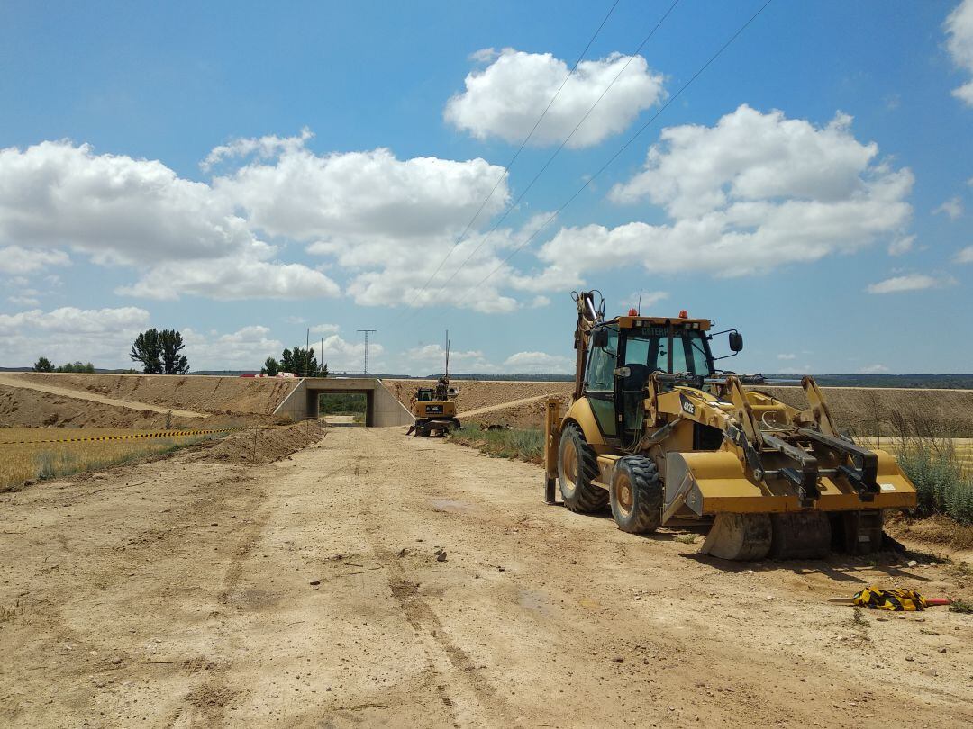 Obras en un tramo de la A-11 en la provincia de Soria