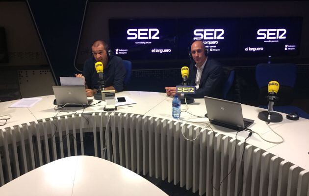 Luis Rubiales, en los estudios de la Cadena SER