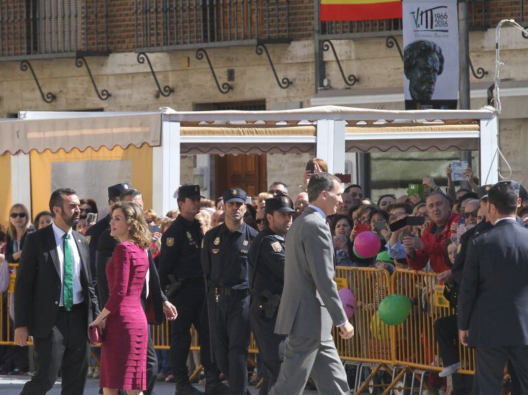 Los Reyes en su visita a Palencia