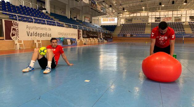 Imagen del primer entrenamiento, durante este lunes