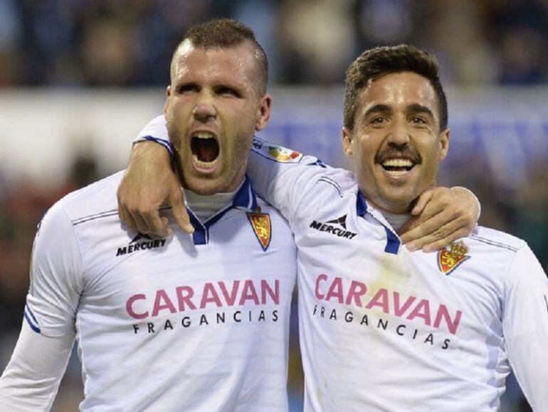 Pedro y Ortuño firmaron los dos goles del Real Zaragoza frente a la Ponferradina