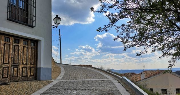 Calle del barrio del Castillo de Cuenca.