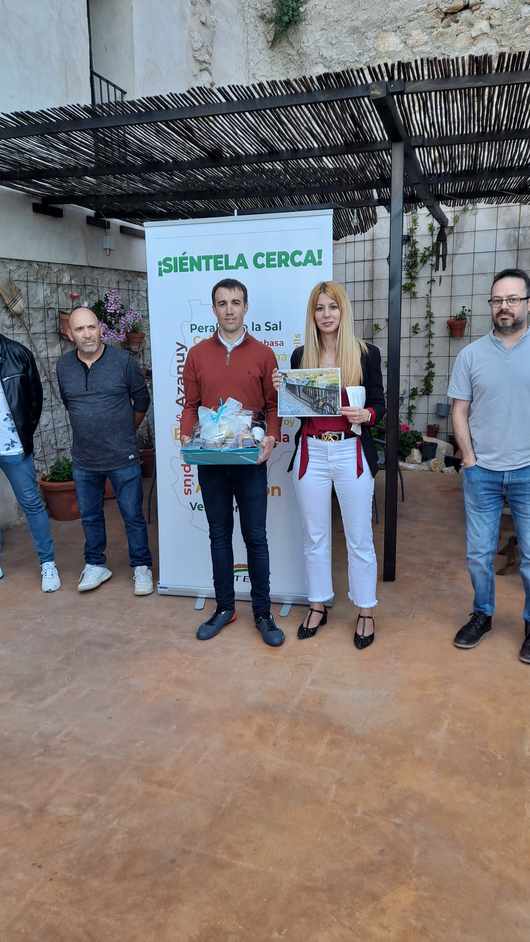Andrés Sisó con Tania Solans. Foto: Comarca de la Litera