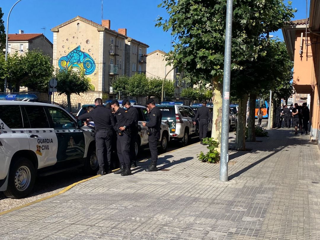 Inmediaciones del cuartel de la Guardia Civil de Aranda de Duero 