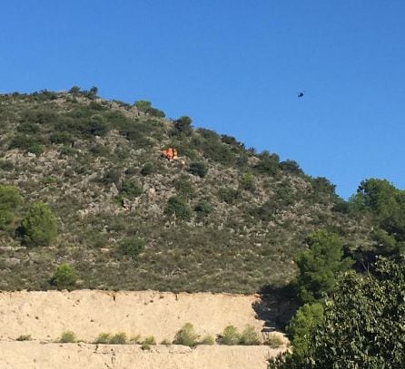 Rescate de un senderista en Oliva.