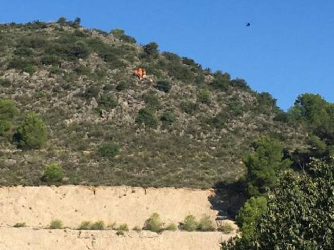 Rescate de un senderista en Oliva.