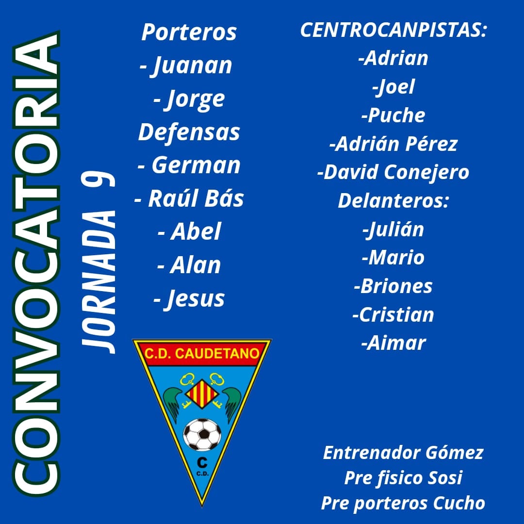 Alineación del CD Caudetano