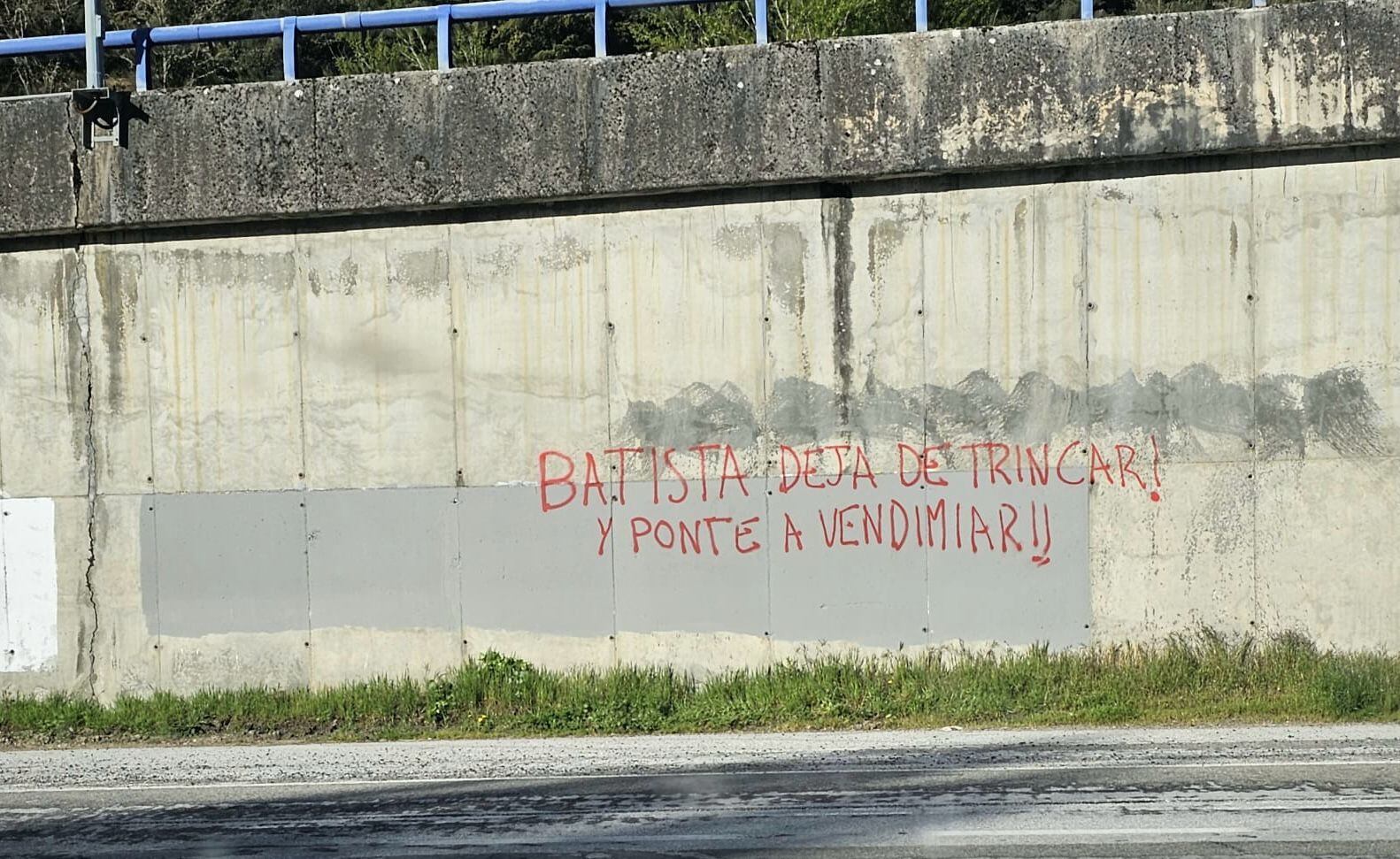 Nueva pintada contra el alcalde