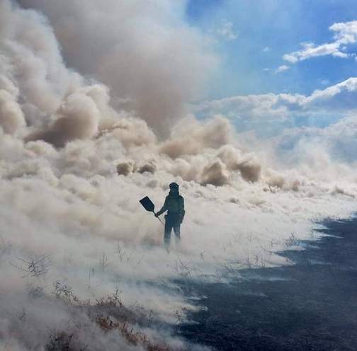 El premio Batefuegos de Imagen ha recaído Gregorio Agustín Jiménez, bombero forestal del Plan Infocam