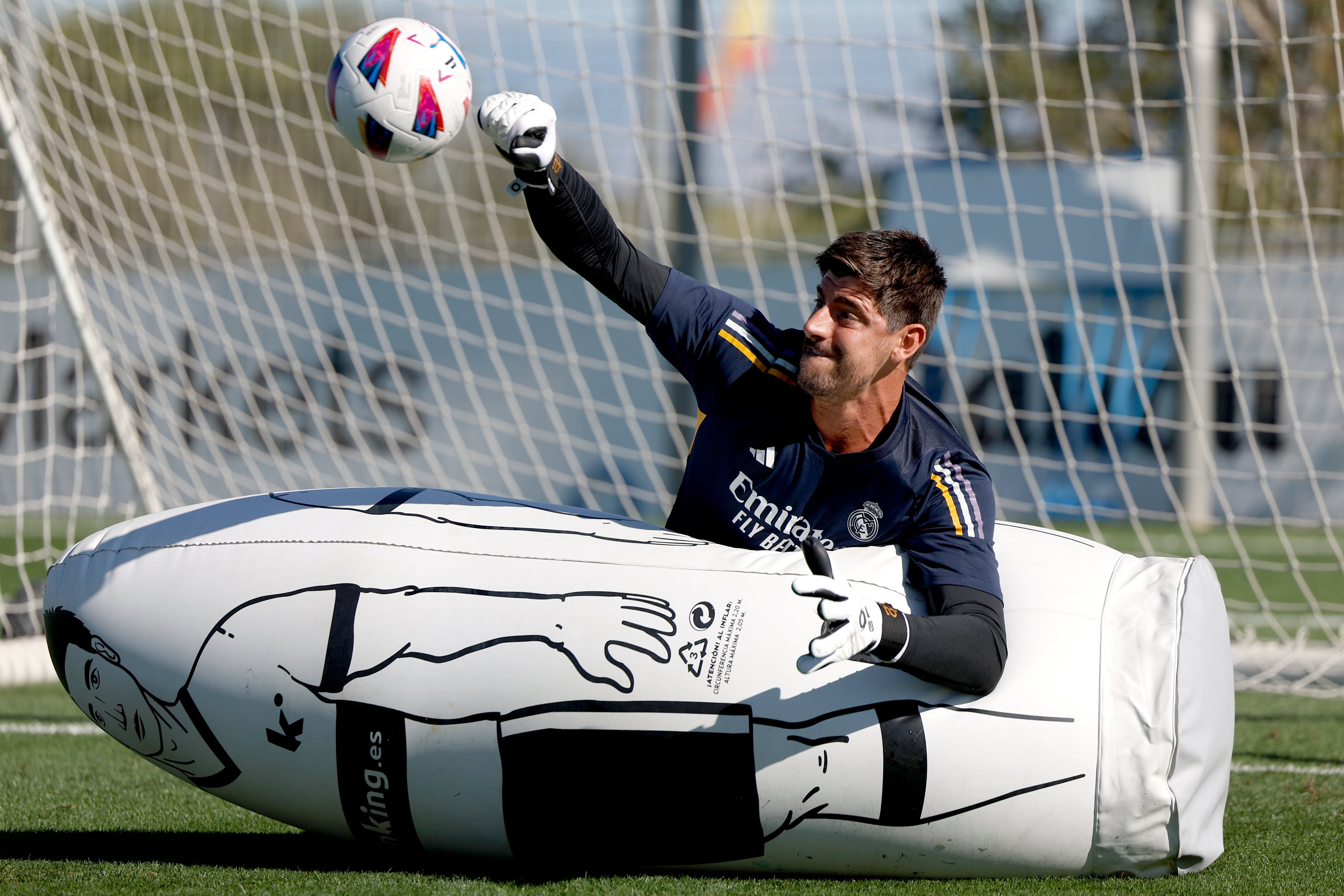 MADRID, SPAIN - AUGUST 07: Thibaut Courtois player of Real Madrid is training at Valdebebas training ground on August 07, 2023 in Madrid, Spain. (Photo by Pedro Castillo/Real Madrid via Getty Images)