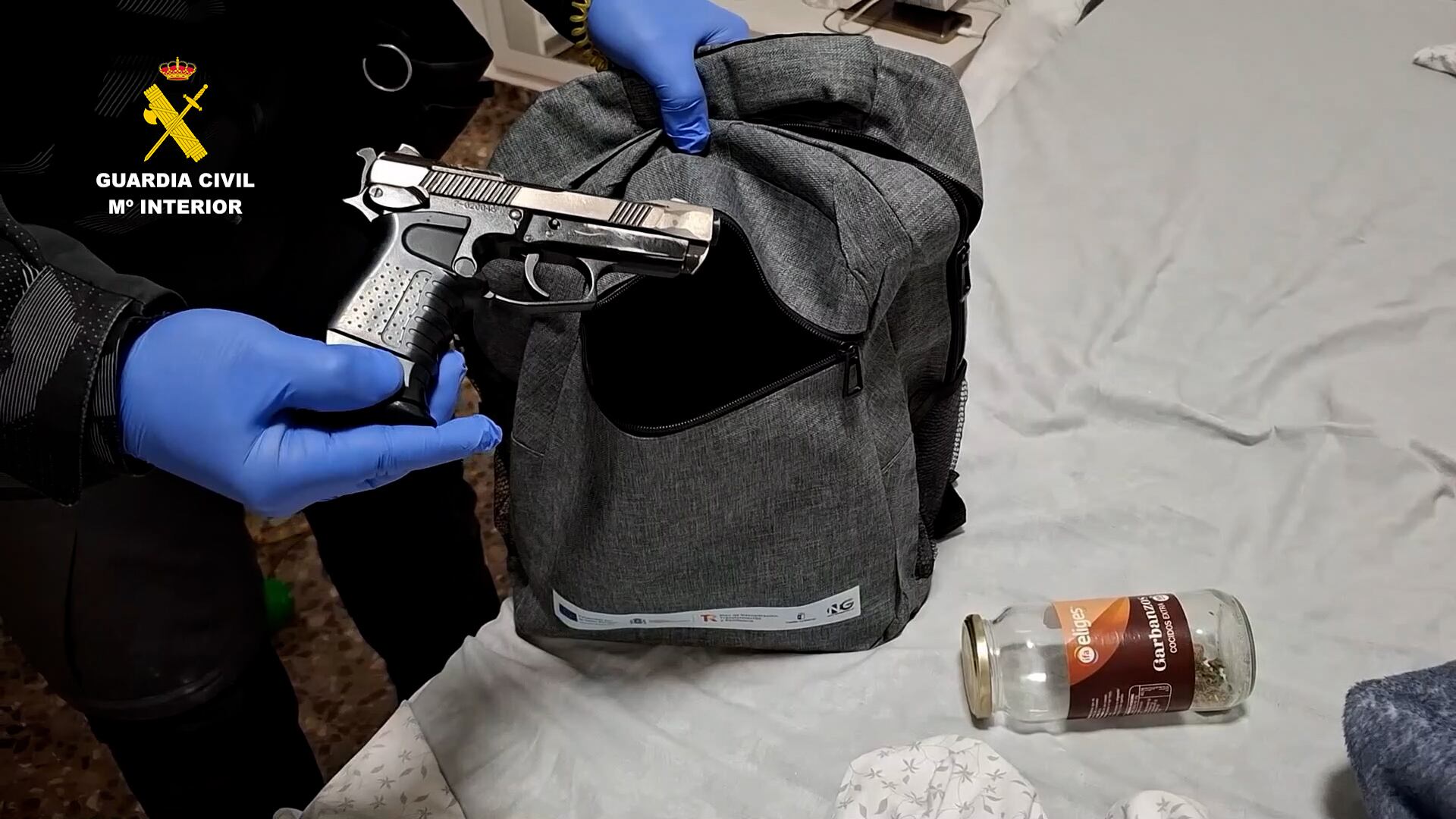 Imagen del arma de fuego incautada