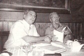 Jº Mª Amat se encuentra con Berlanga el 8 de agosto de 1997 para presentar iniciativas en favor del prestigio de la industria eldense y del sector del calzado español.