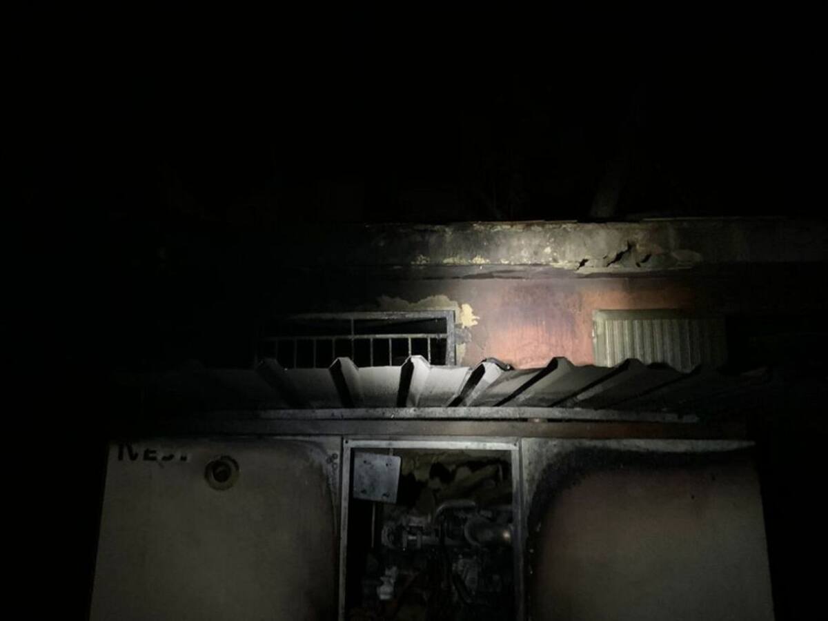 Incendio en un motor de electricidad de un hotel rural de La Llacuna