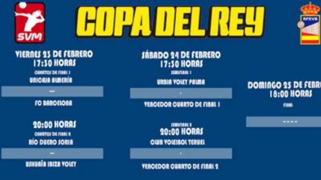 Cruces de la XLIII Copa del Rey de Voleibol.