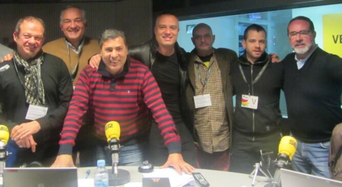 Jorge Trifón, José Luis Pereira y Miguel Ángel Almodóvar junto a David Muñoz