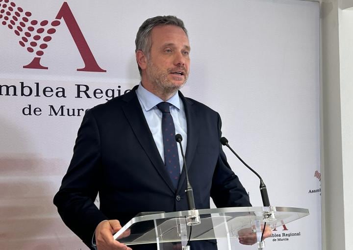 El portavoz del PP en la Asamblea Regional, Joaquín Segado