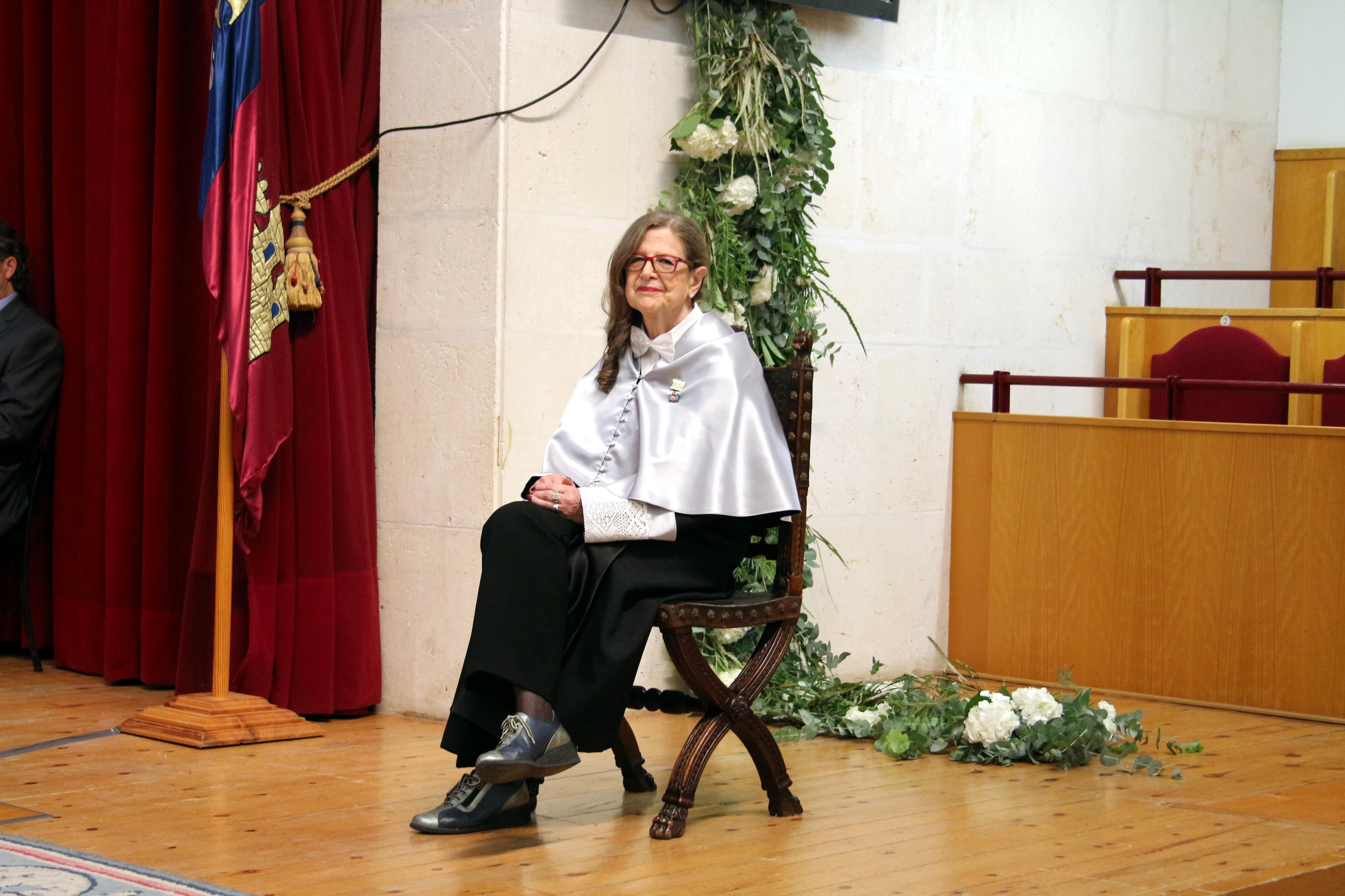 Doris Grinspun durante el acto de su investidura como Doctora Honoris Causa por la Universidad de Burgos