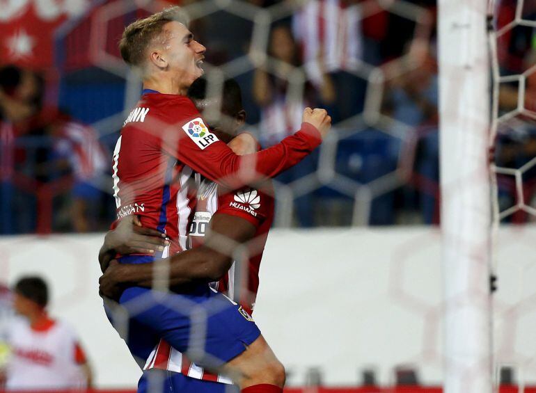 Griezmann celebra su segundo gol ante el Getafe