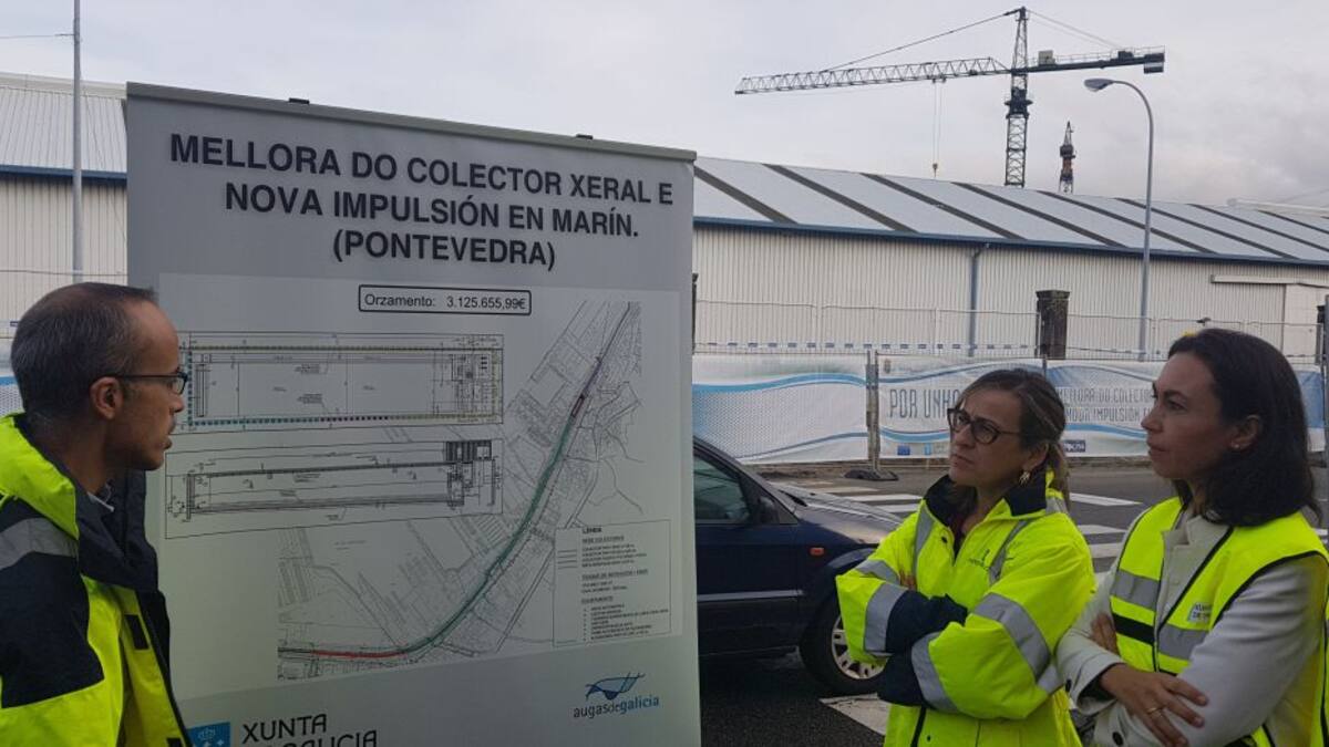 Obras en Marín para sanear la Ría