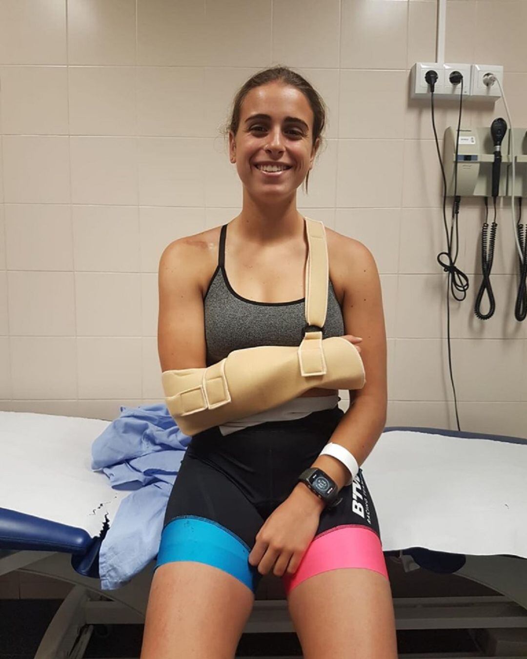 María Bellot acabó llena de magulladuras