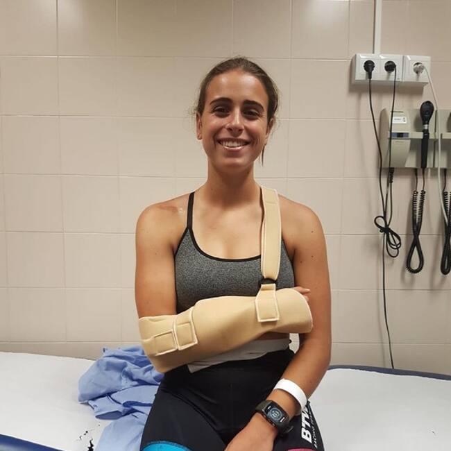 María Bellot acabó llena de magulladuras