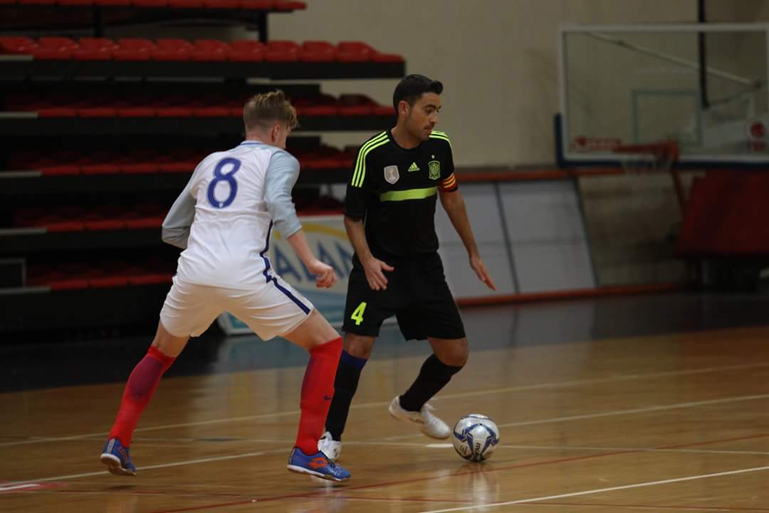 José Carlos Martínez, durante un partido con la selección española