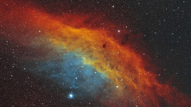 Esta imagen de la Nebulosa California es una de las que podrán ser seleccionadas para el calendario de Medio Ambiente de Elda