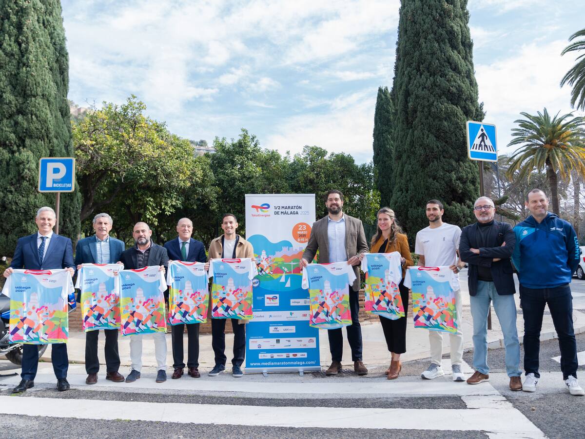 El TotalEnergies ½ Maratón de Málaga 2025 se presenta con nuevo recorrido y dorsales agotados