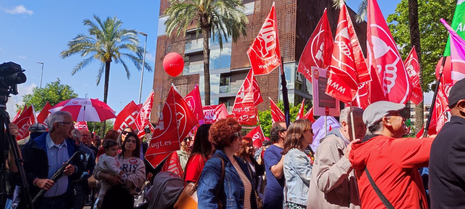 Manifestación del Primero de Mayo en Córdoba