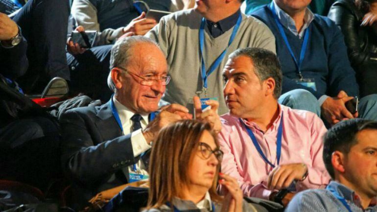 El alcalde de Málaga, Francisco de la Torre, y el presidente de la Diputación, Elías Bendodo, en una imagen de archivo