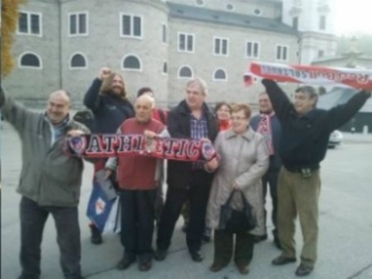 Ya se han comenzado a ver los primeros grupos de hinchas del Athletic en Austria