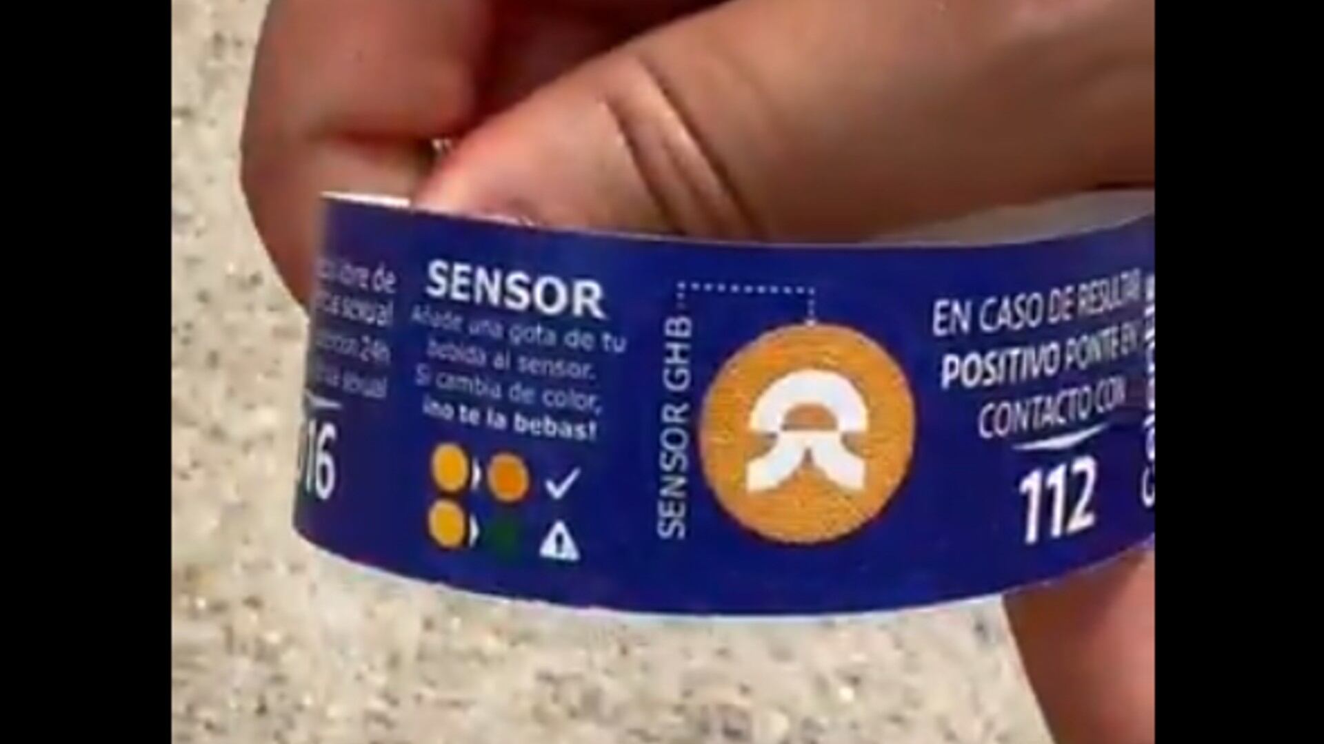 El sensor de las pulseras contra la sumisión química