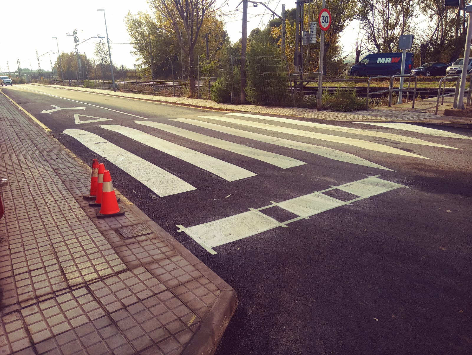 Aspecto de las obras ya terminadas